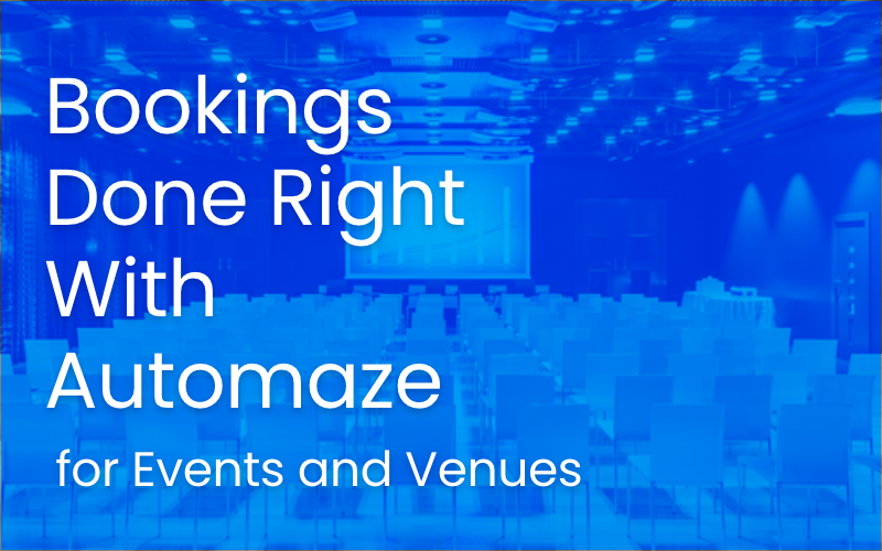 Aluguel de salas de conferências e salões de eventos com Automaze